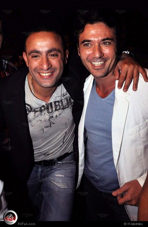 السقا وعز في العرض الخاص للفيلم