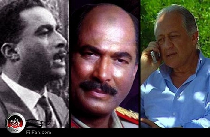 خالد زكي في طباخ الرئيس وأحمد زكي في شخصيتي السادات وناصر