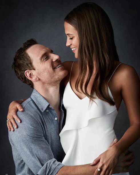 مايكل فاسبندر وأليشيا فيكاندر،