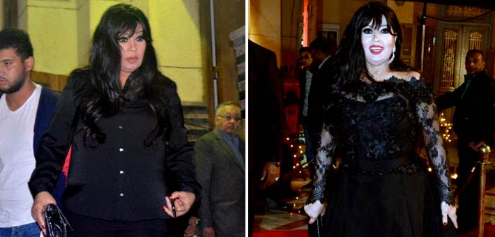 فيفي في العزاء وفي مهرجان القاهرة