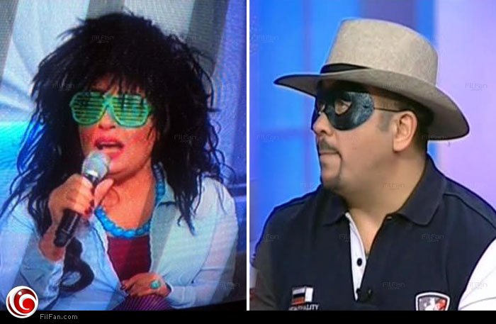 هشام عباس وفيفي عبده بالملابس التنكرية