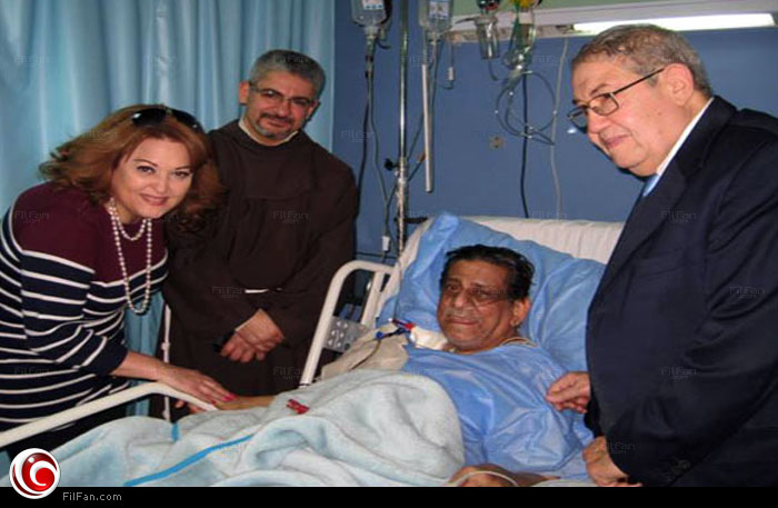 زيارة الفنانين لفاروق نجيب