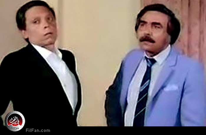 الفنان الراحل مع عادل إمام