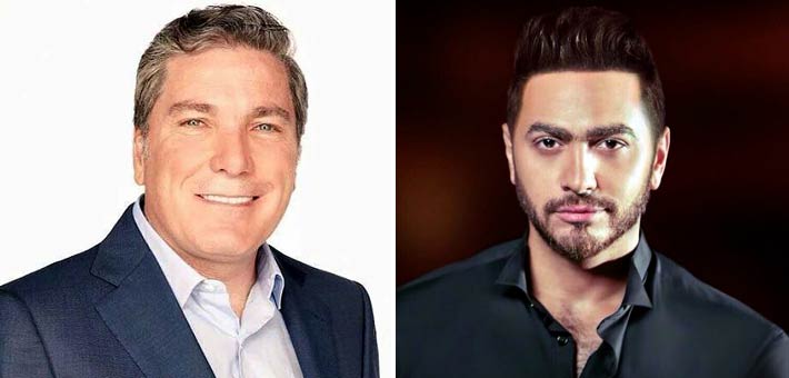 تامر حسني وعلي جابر