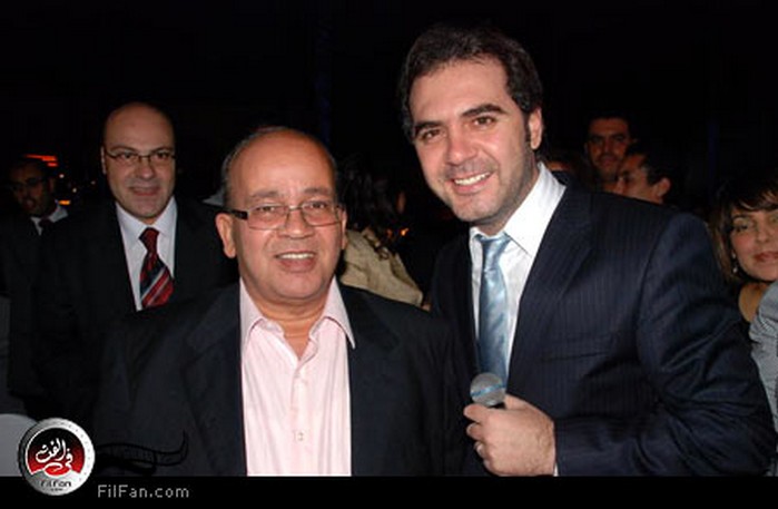 وائل جسار مع الشاعر نبيل خلف