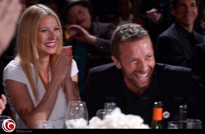 جوينيث بالترو مع زوجها كريس مارتن