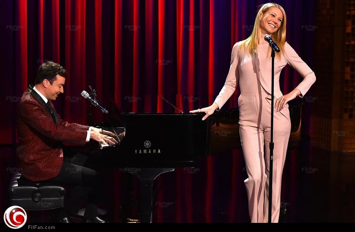 جوينيث بالترو مع جيمي فالون