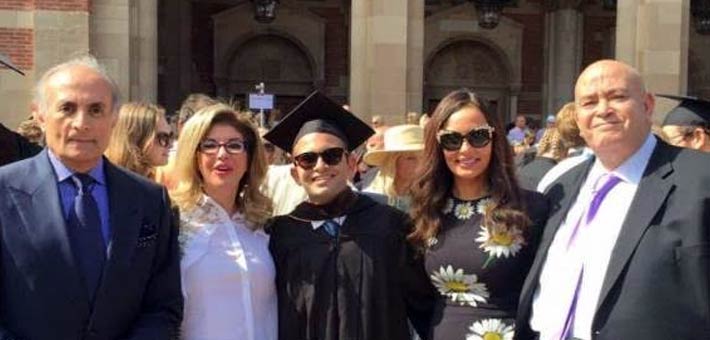 هالة سرحان وعماد الدين أديب وابنهما محمد