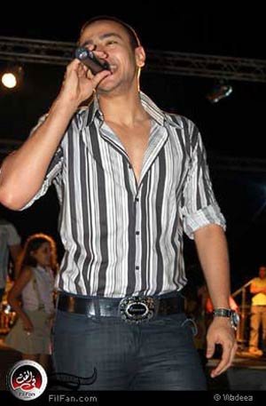 حمادة هلال في قرية &quot;مارسيليا&quot; بالساحل الشمالي - تصوير: وديع