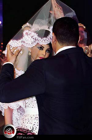 هيفاء وأبو هشيمة في حفل الزفاف