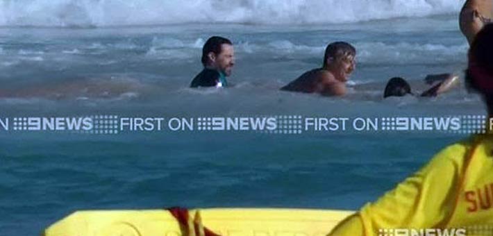 هيو جاكمان ينقذ المصطافين