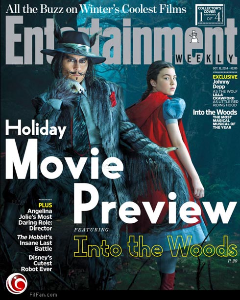 جوني ديب في دور الذئب الشرير بفيلم &quot;Into the Woods&quot;