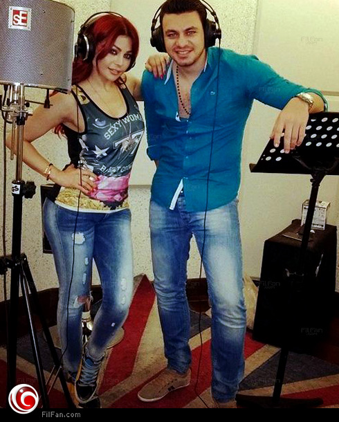 هيفاء وهبي وإسلام زكي في الأستوديو