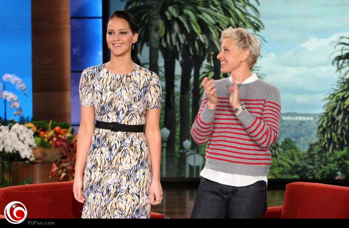 ألين ديجينيريس مع جنيفر لورانس 