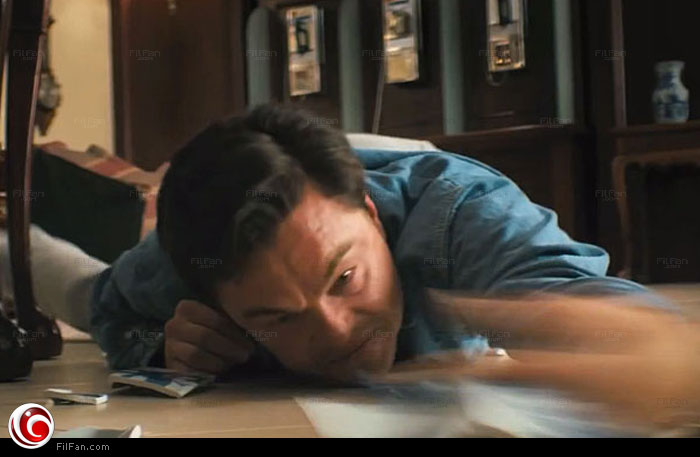 دي كابريو في مشهده الطريف بـ The Wolf of Wall Street