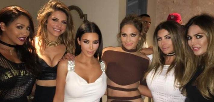 كيم كاردشيان مع &quot;جي لو&quot; في عيد ميلادها