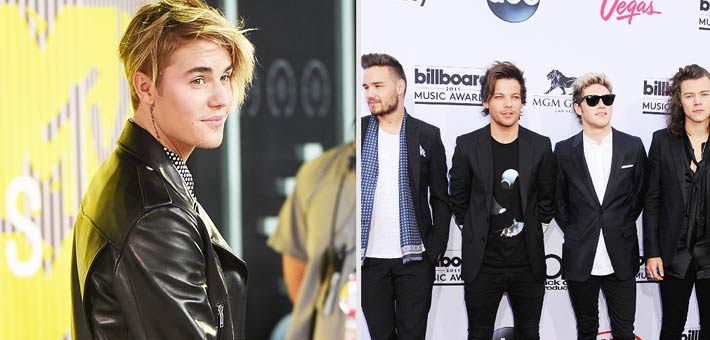 فريق 1D وجستين بيبر