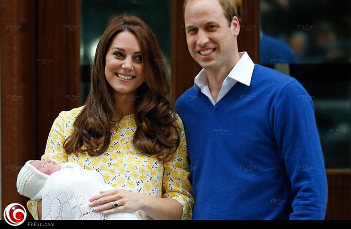 الأمير ويليام والدوقة كيت ميدلتون ومولودتهما
