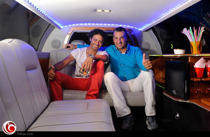 خالد مع المنتج الإيطالي Fabiano Valeli