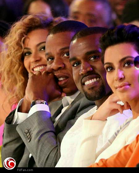 كيم وزوجها بصحبة بيونسيه وزوجها