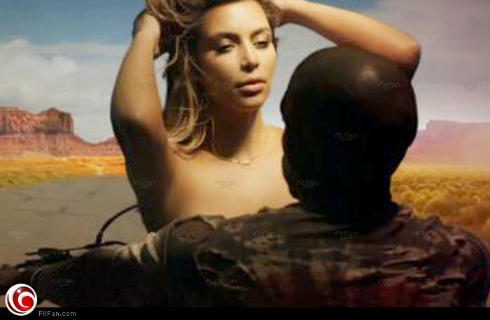 كيم كارداشيان على درجاة خطيبها كاني ويست في أغنية&quot; Bound 2&quot;