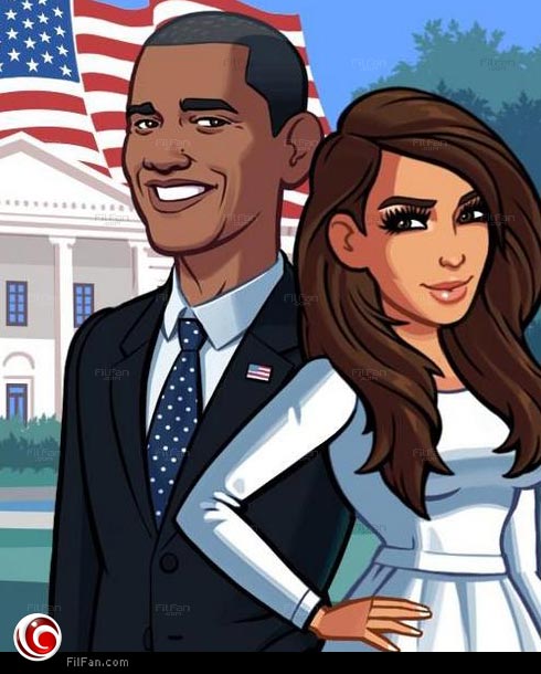 كيم وأوباما