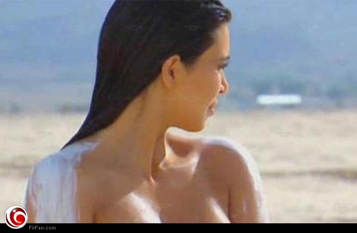 كيم كارديشان في آخر جلسة تصوير