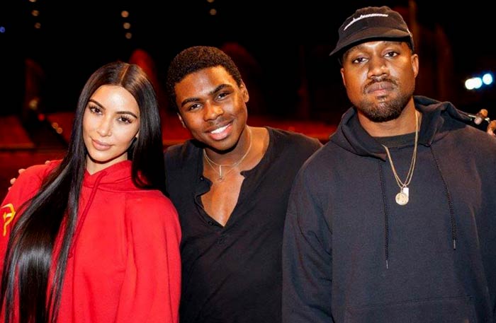 كاني ويست وسام أكينز وكيم كارداشيان