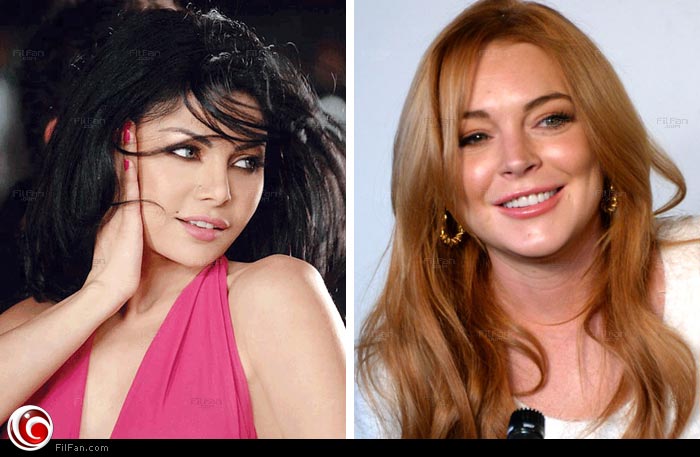 لينزي لوهان أشادت بهيفاء وهبي