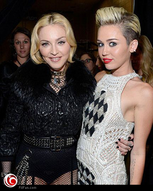 مايلي سايرس ومادونا