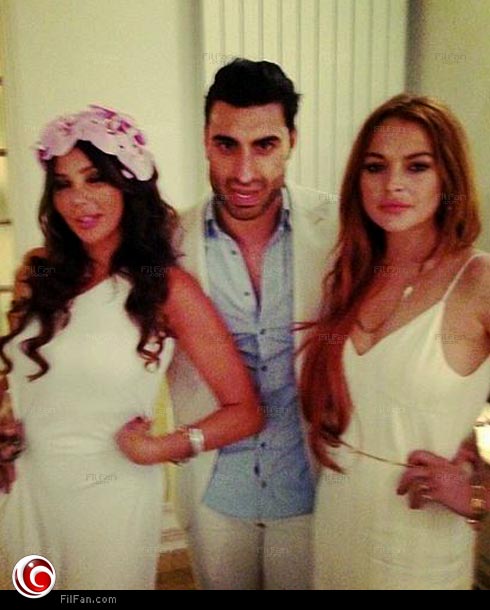 آدم صباغ بين لينزي لوهان ومي حريري