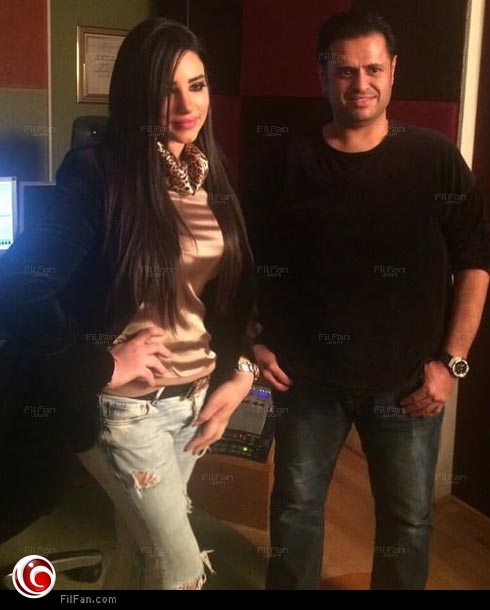 إبراهيم الحكمي مع مروة نصر في الاستوديو