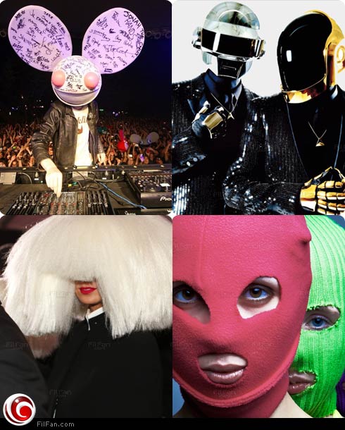 Sia وDaft Punk، وDeadmau5، وPussy Riot