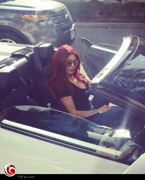 هيفاء في &quot;اللامبورجيني&quot;