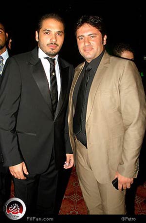 النجم رامي عياش وتامر علي وكيل الفنانين العرب بمصر