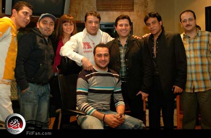 فريق عمل الأوبريت من الشمال أحمد كامل ومجد القاسم وبشرى ومصطفى كامل وهاني شاكر ومحمود الليثي والملحن حسن أباظة والموزع خالد عرفة