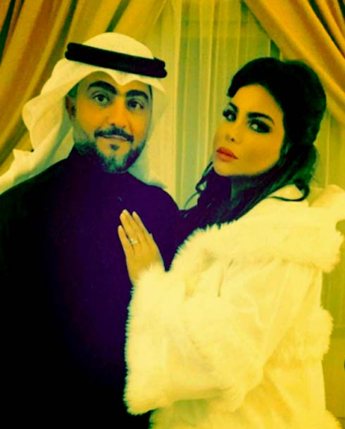 المذيعة الكويتية مها محمد وزوجها