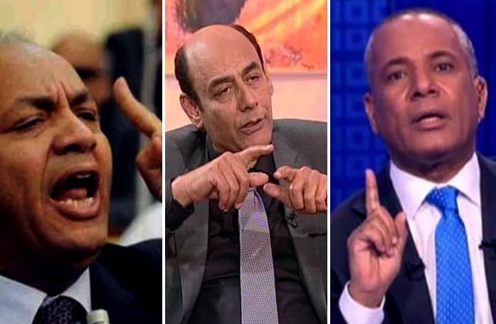 أحمد موسى وأحمد بدير ومصطفى بكري