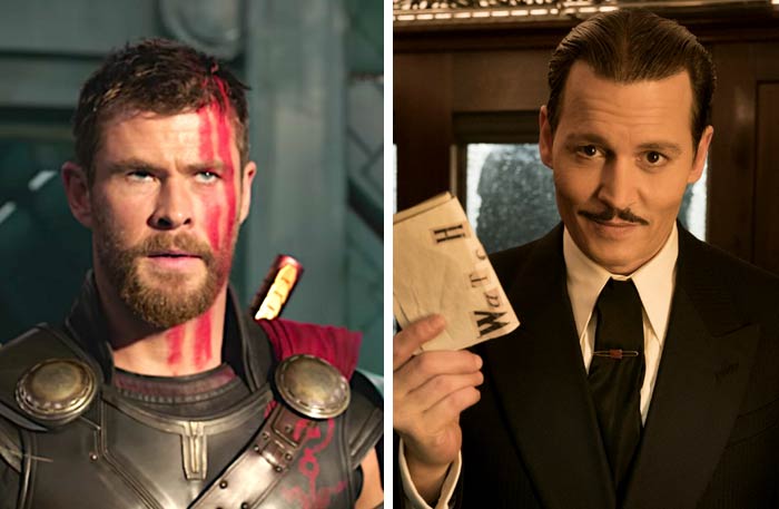 جوني ديب وكريس هيمسوورث