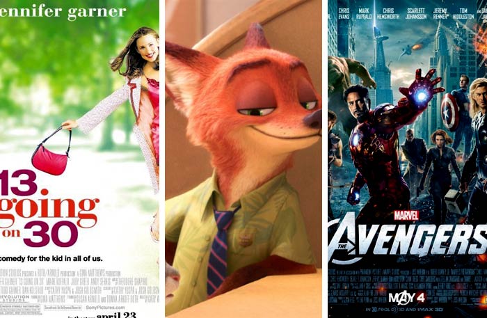 The Avengers و Zootopiaو  13 Going on 30 