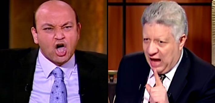 مرتضى منصور وعمرو أديب