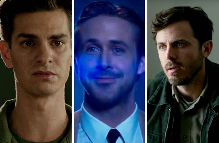 كيسي أفليك وريان جوسلينج وأندرو جارفيلد هم الأٌقرب للأوسكار في 2017