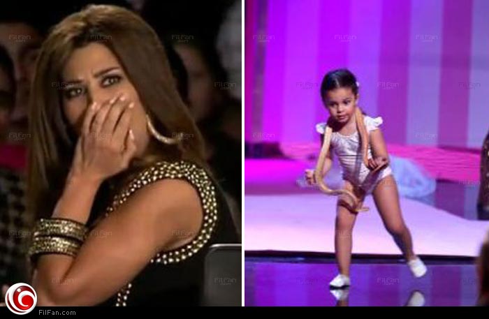 الطفلة إيما مفوض ونجوى كرم