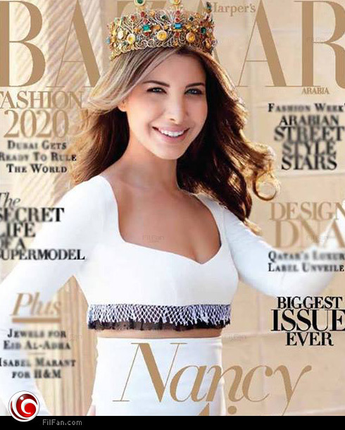 نانسي على غلاف مجلة &quot;Harpers Bazar&quot;