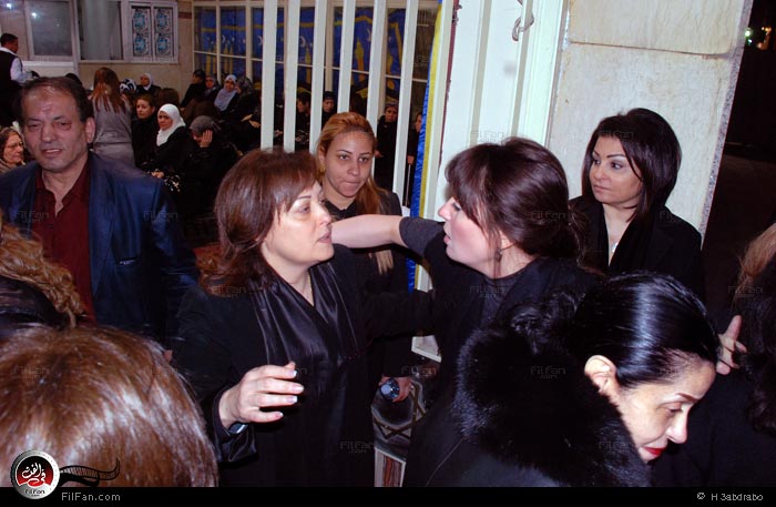 نهال عنبر في العزاء