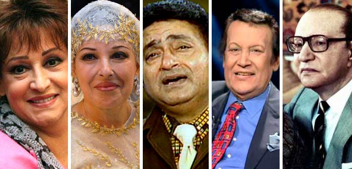 عبد الوهاب ورشدي وقنديل ونجاة ووردة