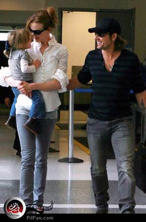 نيكول كيدمان وزوجها كيث أوربان مع ابنتهما 