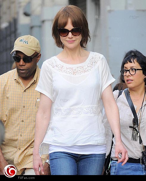 نيكول كيدمان بشعر مستعار بني قصير