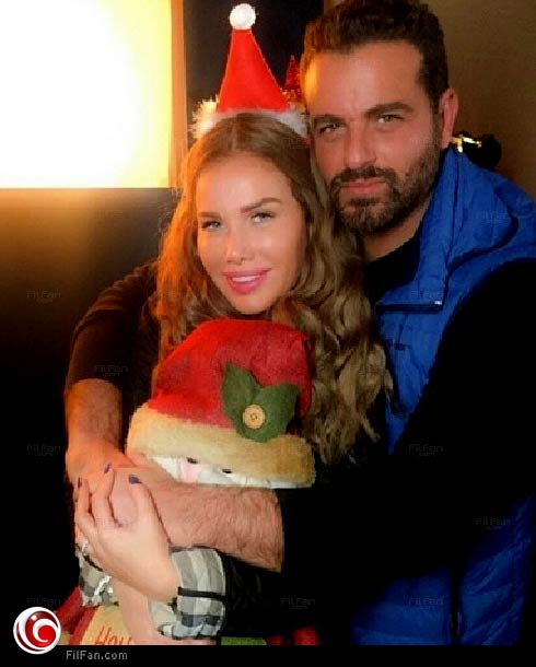 نيكول مع زوجها يوسف الخال في الأستوديو