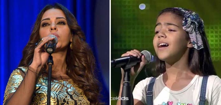 الطفلة نور قمر ومروة ناجي